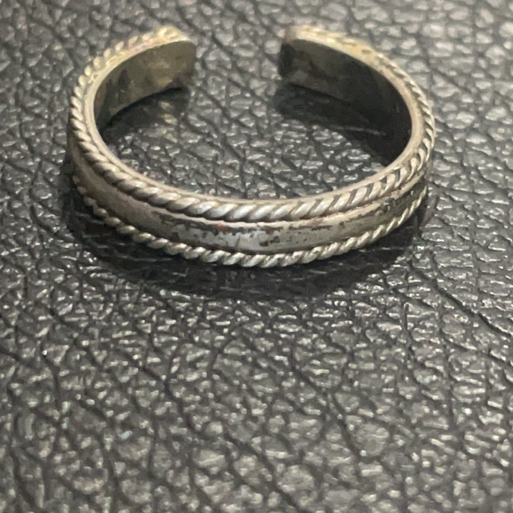 Sterling Toe Ring Real Solid 925 Silver Fine Jewe… - image 1